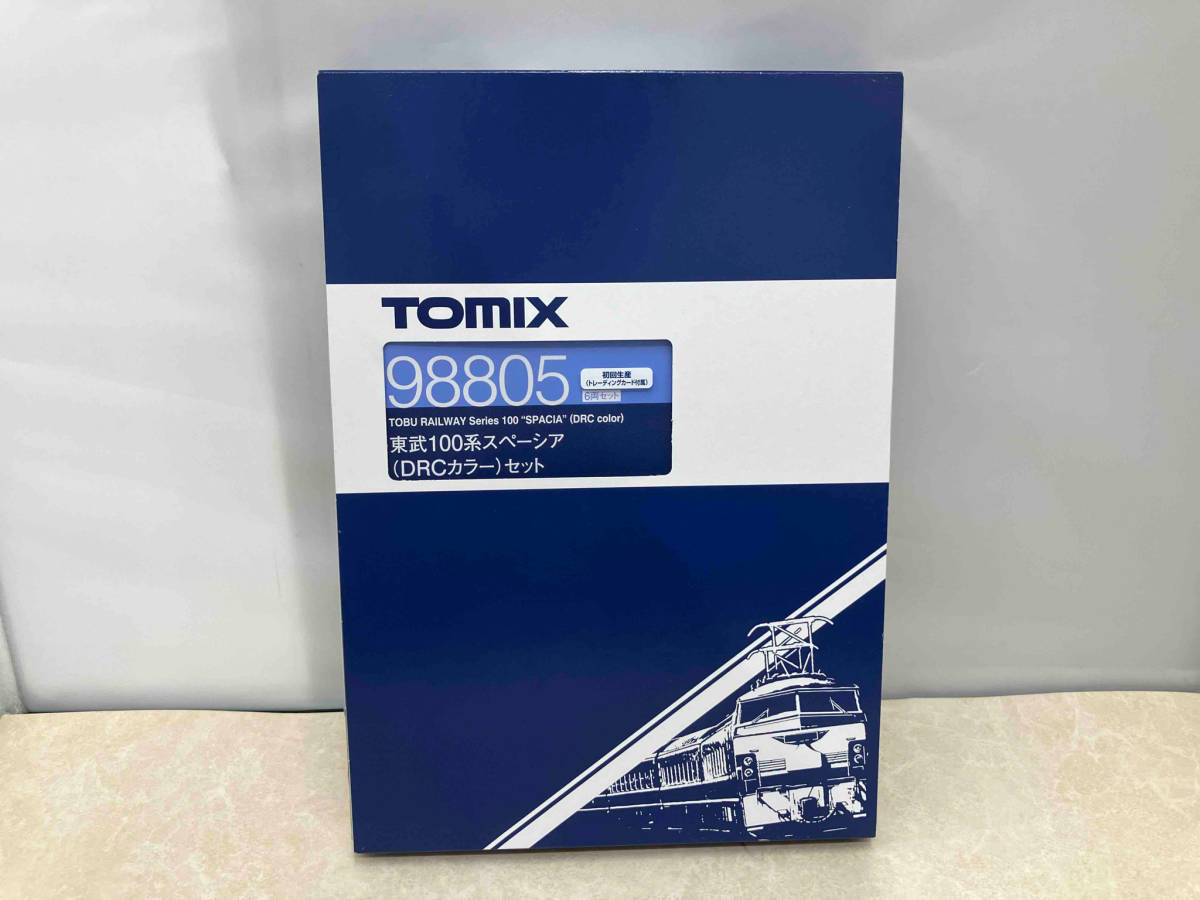 動作確認済 Ｎゲージ TOMIX 98805 東武100系スペーシア(DRCカラー)6両セット トミックス 初回生産トレカ付属_画像1