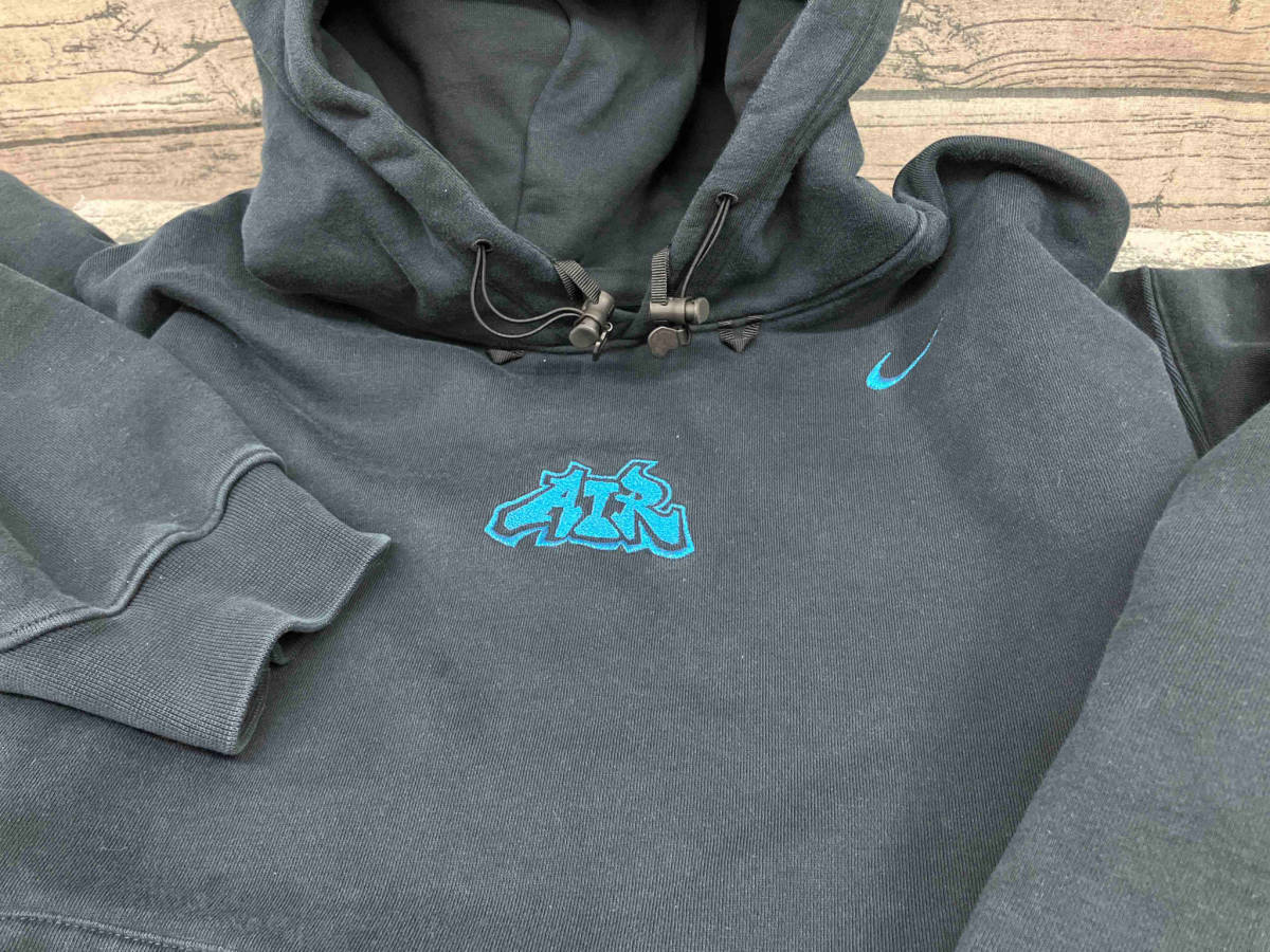 NIKE ナイキ パーカー Off-white オフホワイト コラボ Fleece Parka Lサイズ ネイビー スポーツ_画像6