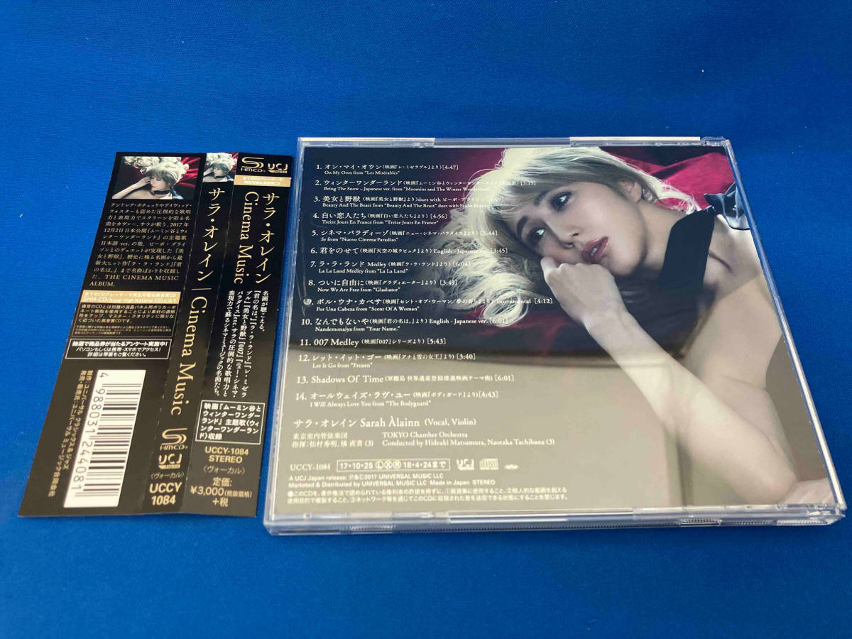 帯あり 1609-07-00 サラ・オレイン(vo、vn) CD Cinema Music(SHM-CD)_画像2