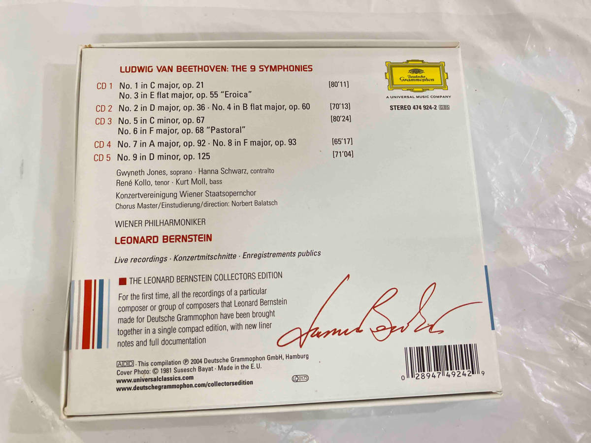 Leonard Bernstein Beethoven The 9 Symphonies CD_画像3