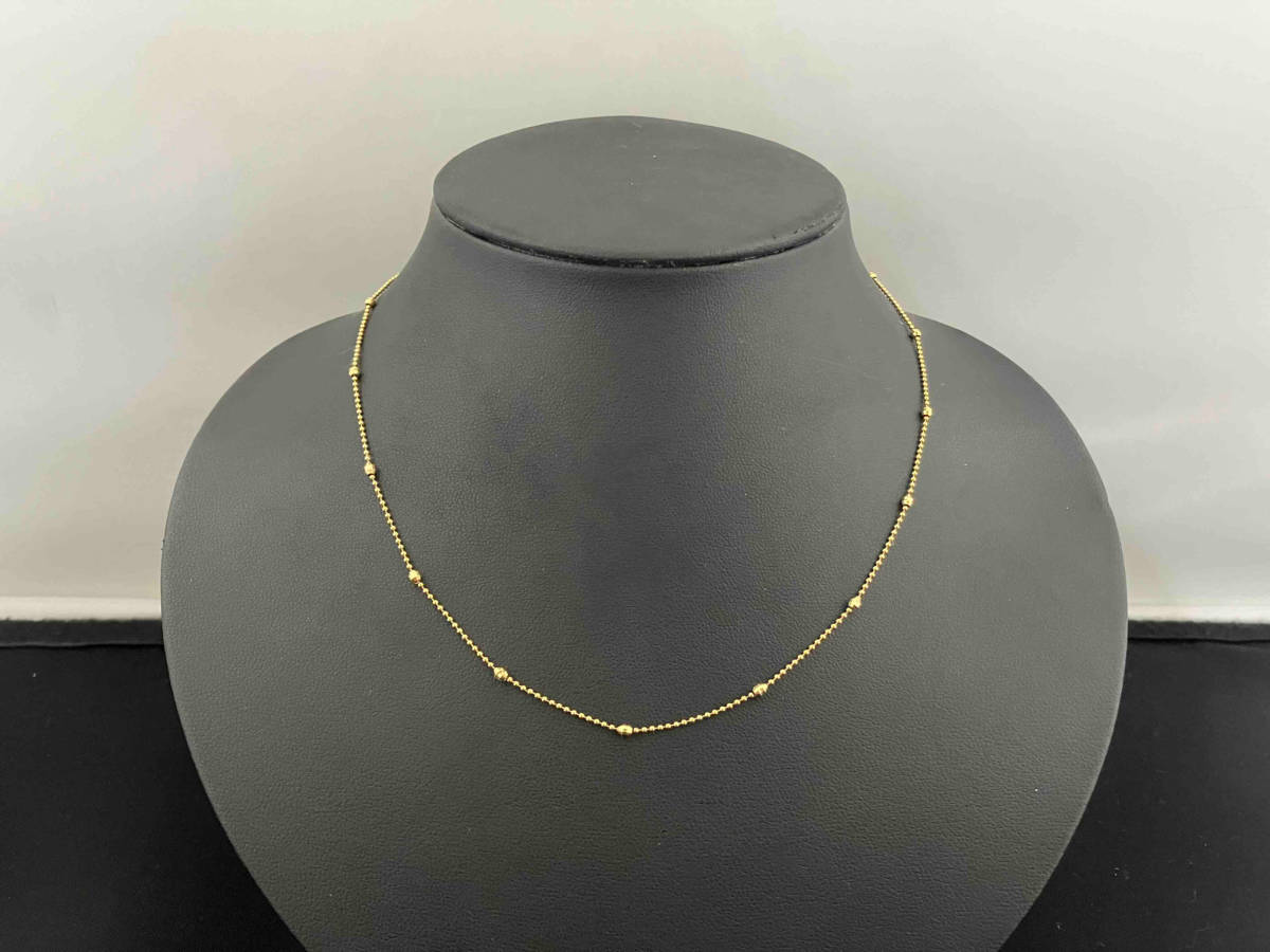 【代引可】 K18/40cm/2.6g/ネックレス イエローゴールド