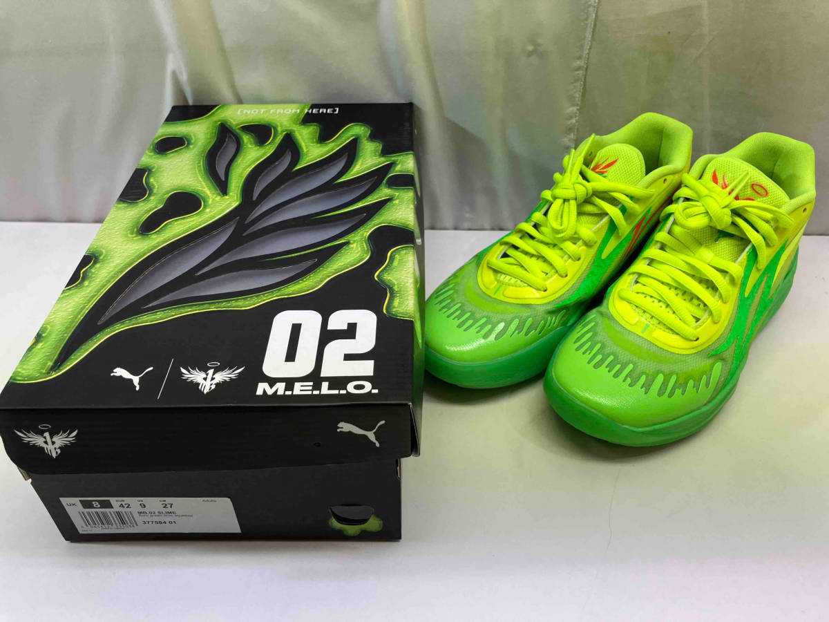 PUMA プーマ LaMelo Ball ラメロボール MB.02 Nickelodeon Slime ニコロデオン スライム 377584-01 スニーカー 27.0cm