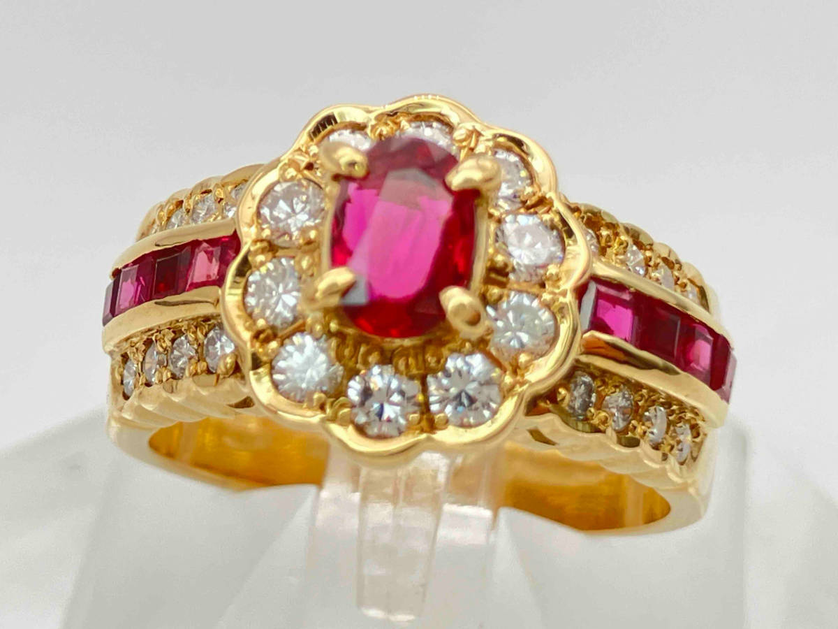 【新品、本物、当店在庫だから安心】 K18/0.38ct 0.53ct/10号リング/7.7g イエローゴールド