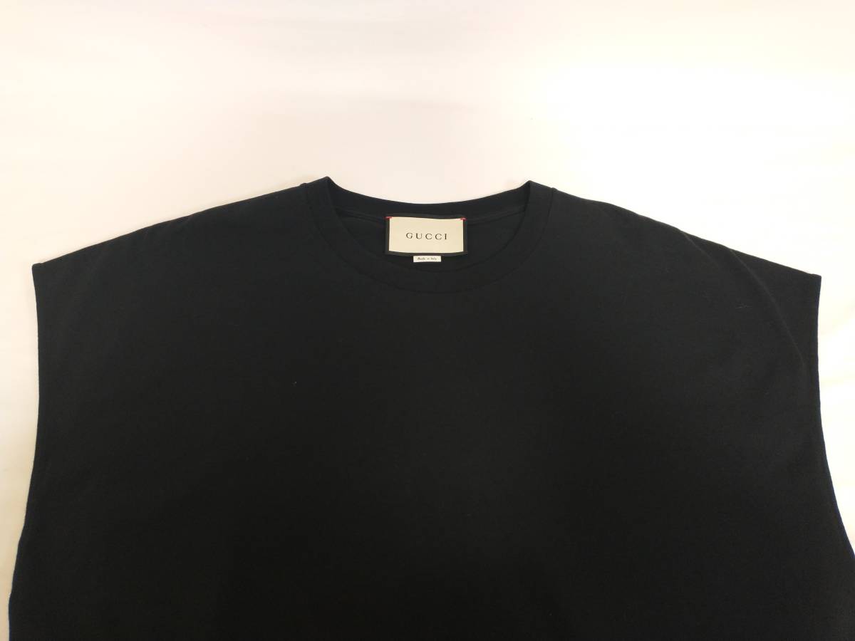 GUCCI グッチ オーバーサイズコットンTシャツ 19SS スパンコール BLACK_画像3