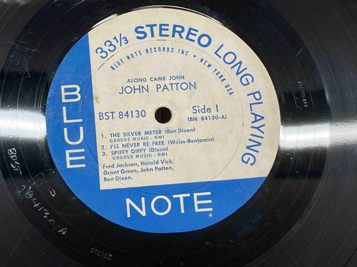 【LP盤】JOHN PATTON/ジョン・パットン ALONG CAME JOHN VAN GELDER刻印/耳/深ミゾ/US盤/BLUE NOTE BST84130_画像6