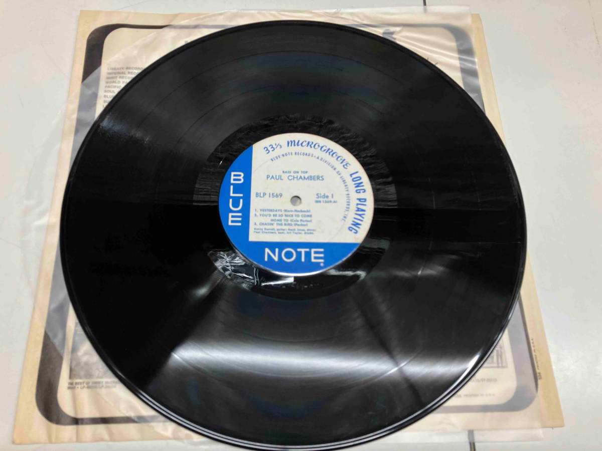 【LP盤】 BASS ON TOP PAUL CHAMBERS/ポール・チェンバース RVG刻印/輸入盤/深ミゾ/BLUE NOTE BLP1569の画像5