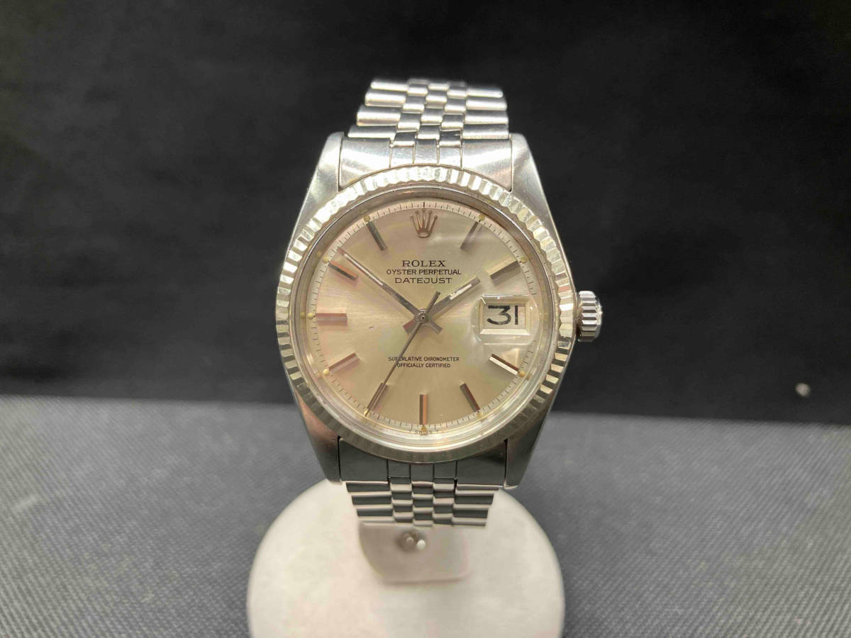 【ジャンク 稼動品】ROLEX OYSTER PERPETUAL DATEJUST ロレックス デイトジャスト 1601 自動巻き 時計_画像1