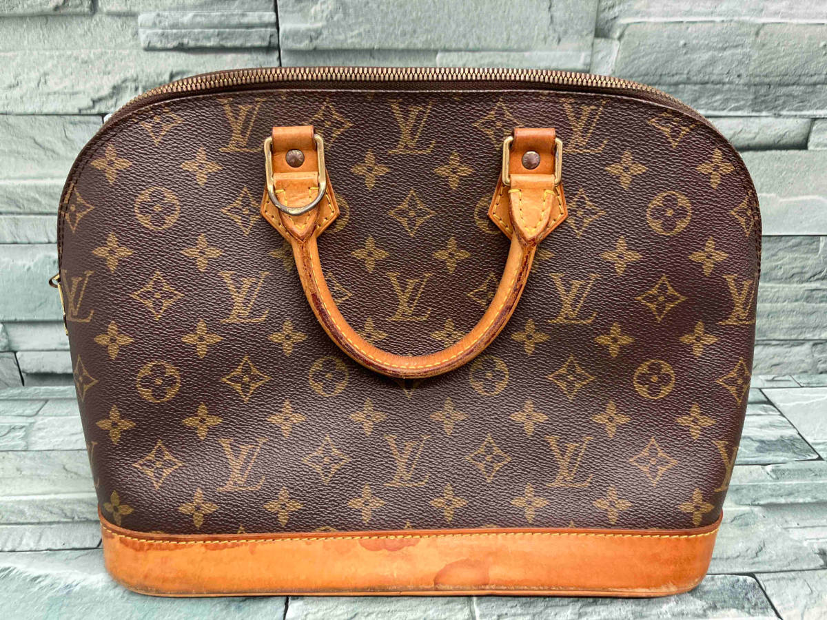 LOUIS VUITTON/ルイヴィトン/モノグラム/アルマ/ハンドバッグ/レザー/メンズ/レディース/ブラウン_画像2