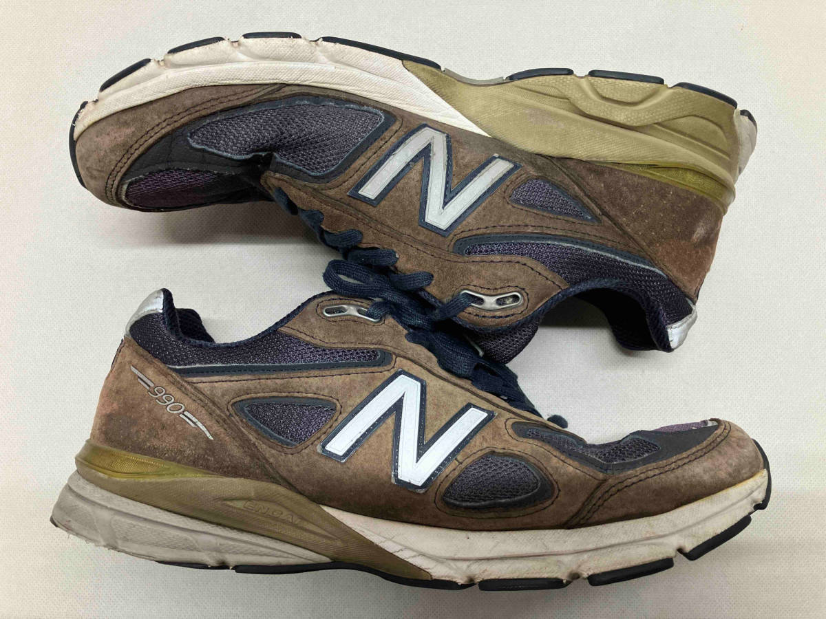 new balance ニューバランス M990NV4 ランニングシューズ スニーカー メンズ 29.0cm ブラウン パープル USA製_画像7