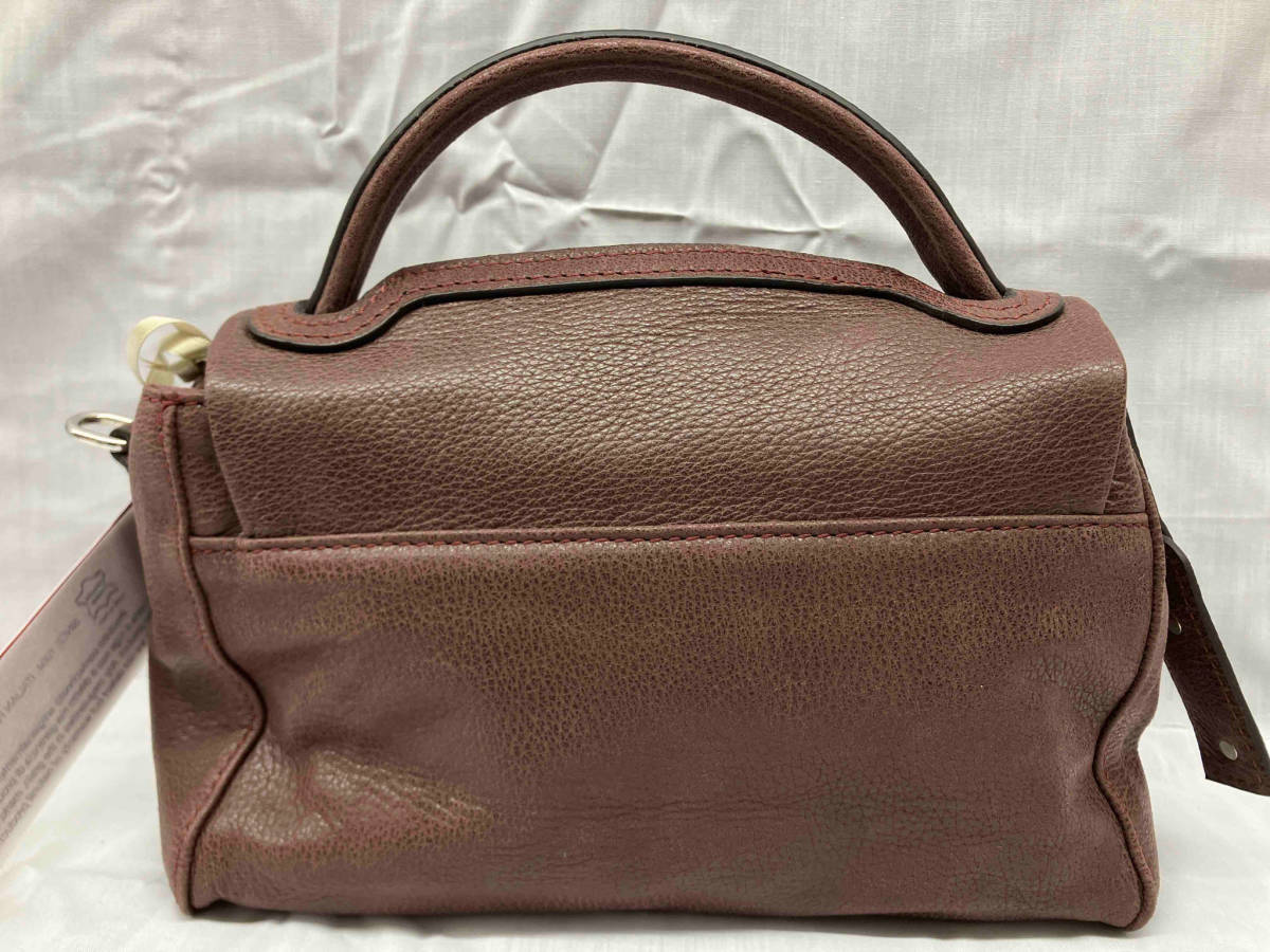 DEL CONTE デルコンテ　ショルダーバッグ　ハンドバッグ　2wayバッグ　ブラウン　保存袋付き　タグ付き_画像3