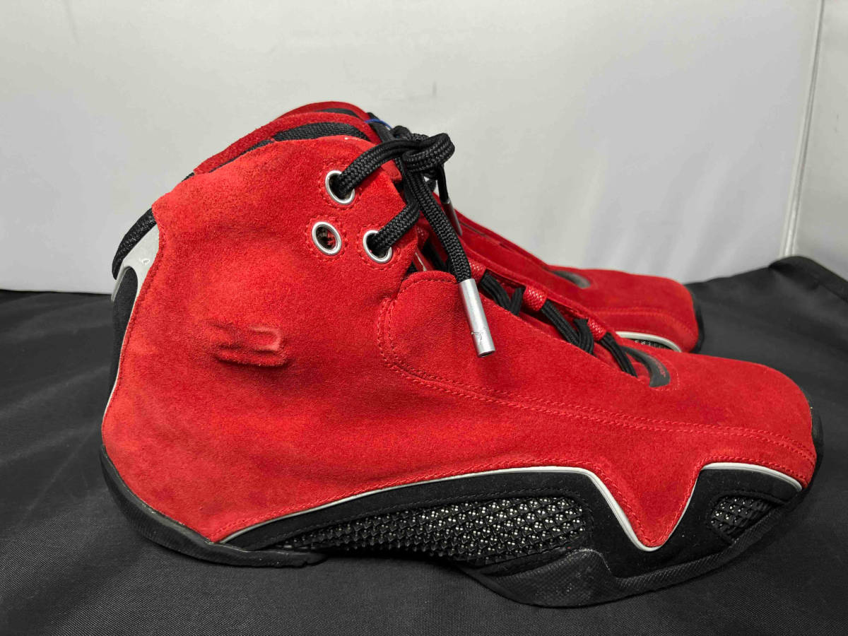 NIKE ナイキ Air Jordan 21 OG エアジョーダン 21 313495-602 スニーカー 25.5cm メンズ レッド スウェード スエード Red Suede シューズ_画像3