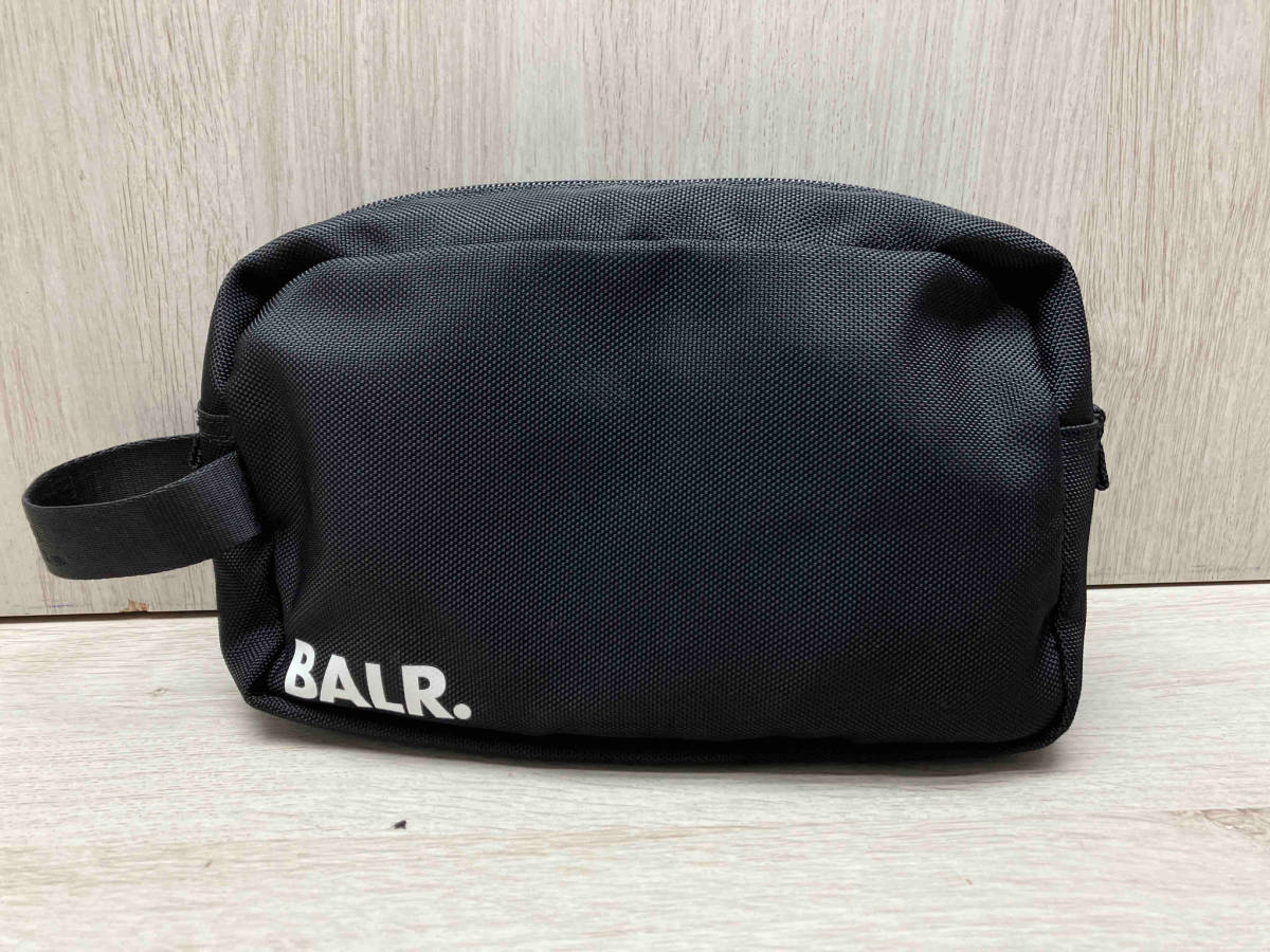 【美品】BALR./ボーラー U-Series Small Toiletry Kit Jet Black バッグ ポーチ セカンドバッグ ボディバッグ ブラック シンプル_画像1