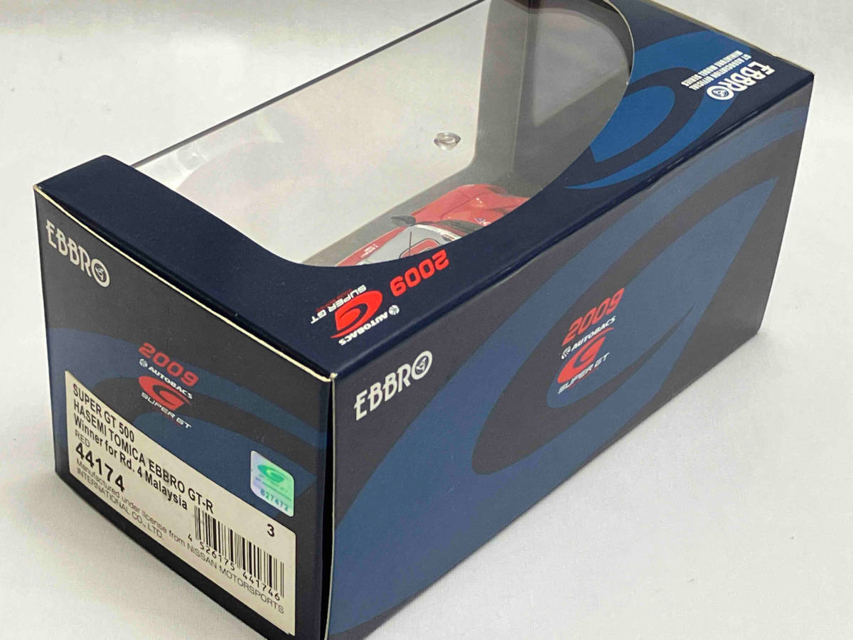 EBBRO 1/43 SUPER GT 500 HASEMI TOMICA EBBRO GT-R Winner for Rd.4 Malaysia 2009 No.3 RED/BLACK エブロの画像6