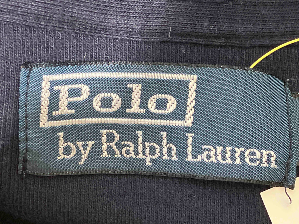 Polo Ralph Lauren ポロ ラルフローレン ショールカラー スウェット トレーナー S ネイビー 紺 コットン 綿 ポニー刺繍 メンズ 古着_画像3