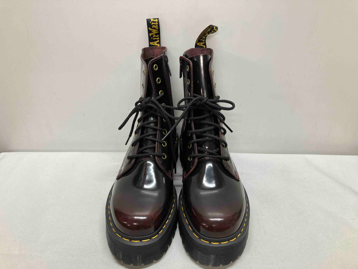 Dr.Martens ドクターマーチン JADON／サイドジップ／エナメル ショートブーツ メンズ 約28.0cm ボルドー系_画像2