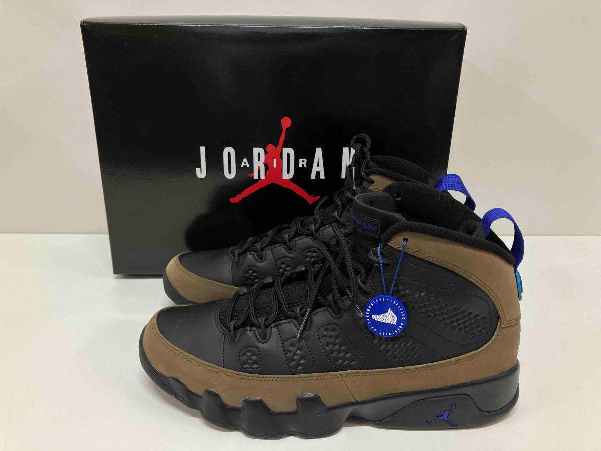 NIKE AIR JORDAN 9 Light Olive CT8019-034 ナイキ エアジョーダン9 スニーカー ブラック 29cm 箱あり 黒タグありの画像1