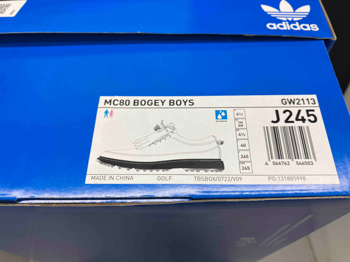 【箱あり】 adidas MC80 BOGEY BOYS アディダス　ゴルフシューズ　シューズ　メンズ　レディース　GW2113 サイズ　24.5cm_画像6