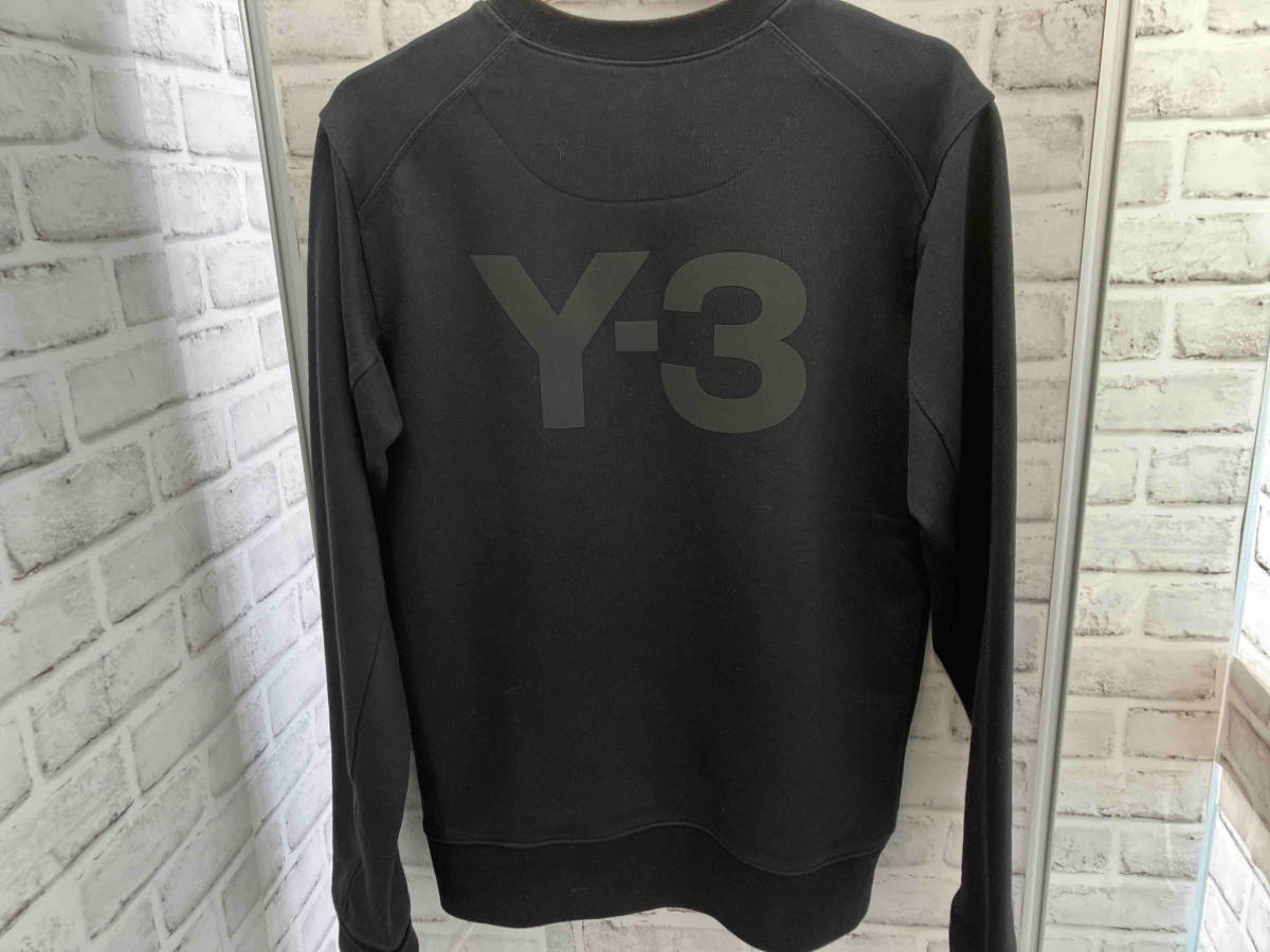 【美品】Y-3／FN3371／M CLASSIC BACK LOGO CREW SWEATSHIRT／ブラック／サイズXS（JPN:M相当）スウェット／ヨウジヤマモト_画像2