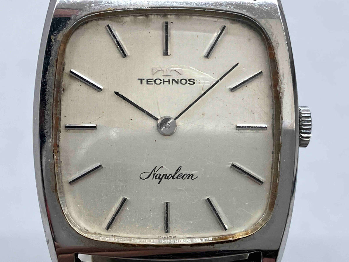 ジャンク [アンティーク 精度不良 OH未実施] TECHNOS Napoleon 手巻き 腕時計_画像1