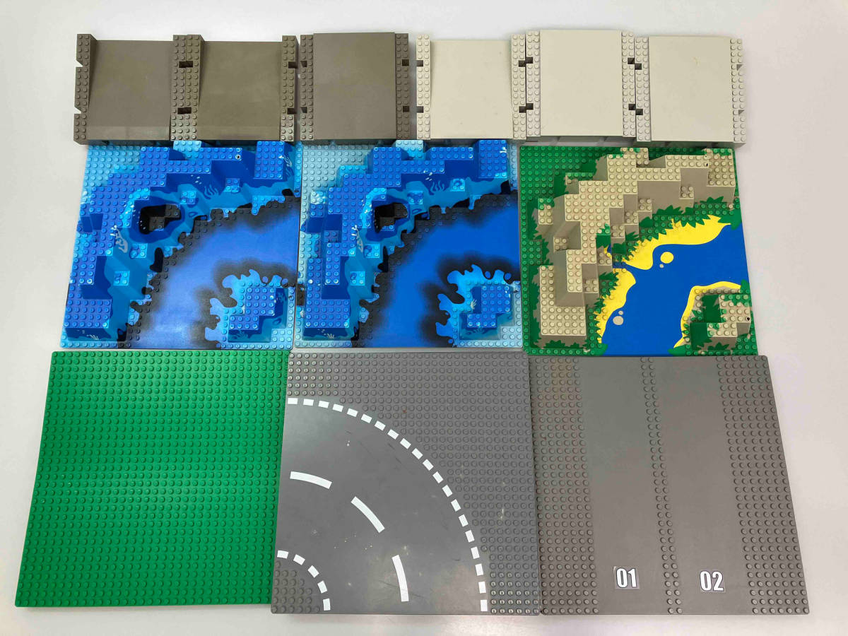 LEGO レゴ 基礎板 立体ベースプレート 3kg以上 33枚 大量まとめ売り※薄い 厚い クラシック 道路_画像1
