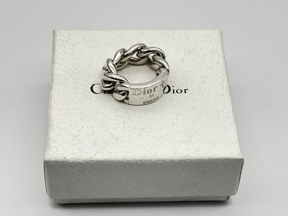 Christian Dior K18WGgorumetodu Dior бренд аксессуары золотая цепь кольцо 13.8g