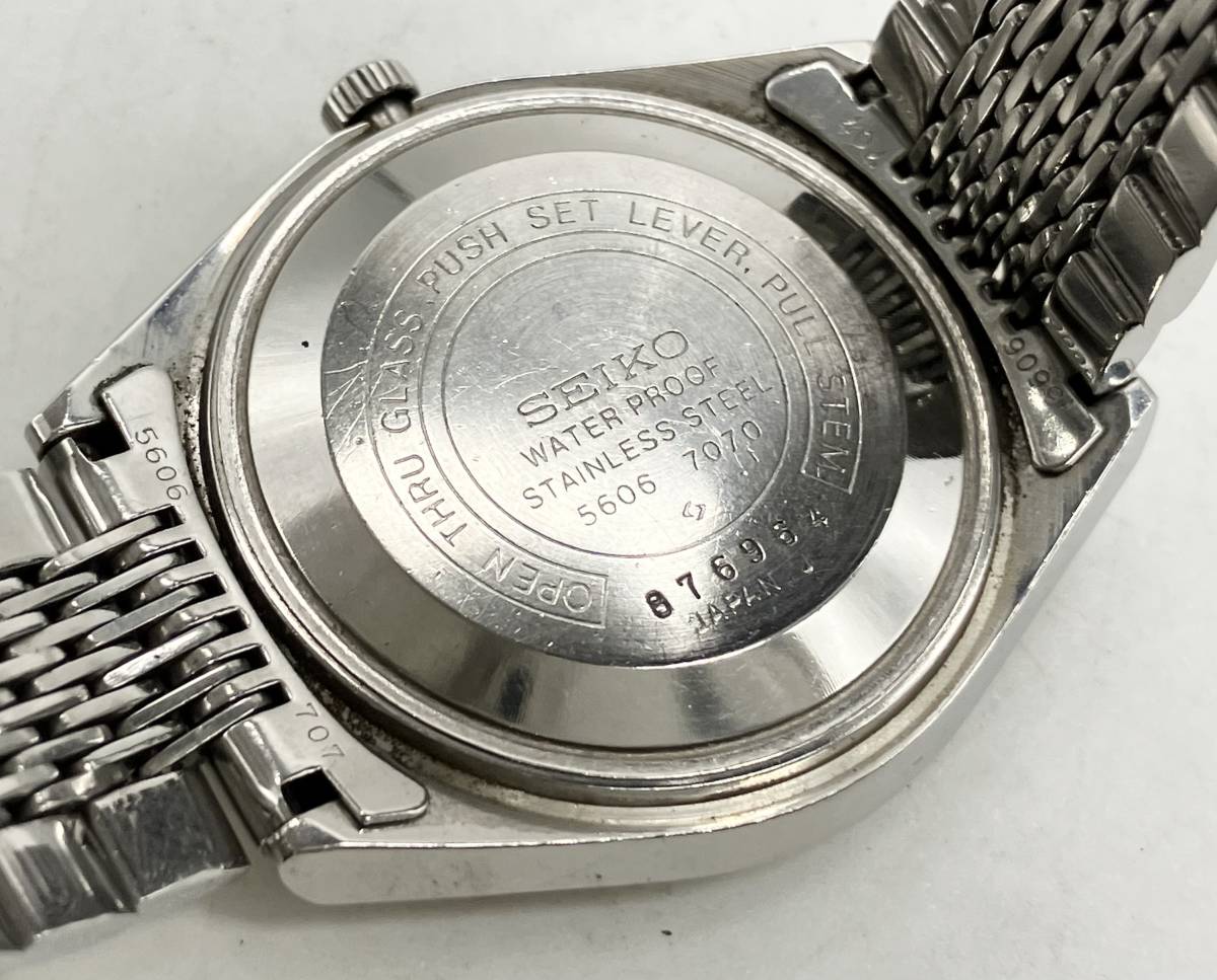 ジャンク SEIKO セイコー Lord Matic ロードマチック 5606-7000 デイデイト アナログ 3針 手巻き 腕時計_画像6