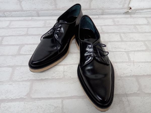 ADIEV アデュー メンズ レディース ブラック サイズ38 1/2 3ホール レザー ドレスシューズ 革靴
