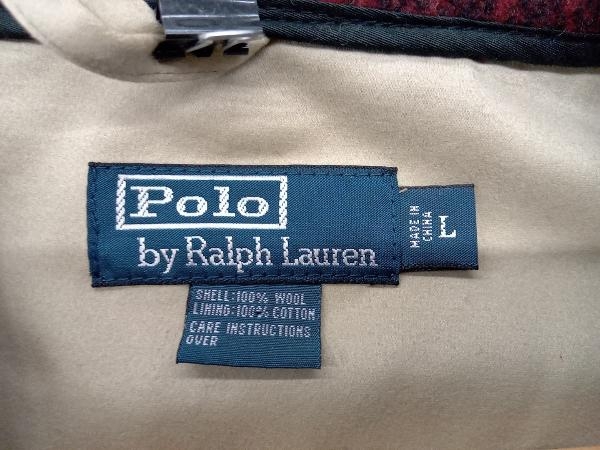 冬 RALPH LAUREN ラルフローレン WOOL HUNTING JACKET その他ジャケット ボタンアウター アメカジ Lサイズ レッド×ブラック チェック柄_画像3