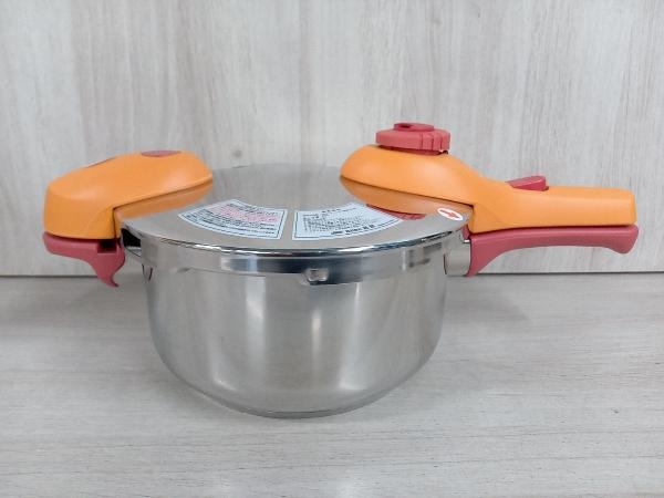 【美品】松居一代プロデュース 圧力鍋 3.0L MagicCooking 18-8ステンレス製 ガラスふた 落としぶた キッチンタイマー IH対応 高敏_画像2