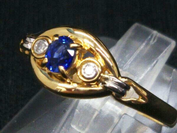 完璧 プラチナ イエローゴールド K18/Pt900 #16 アクセサリー 指輪 リング 2.0g イエローゴールド