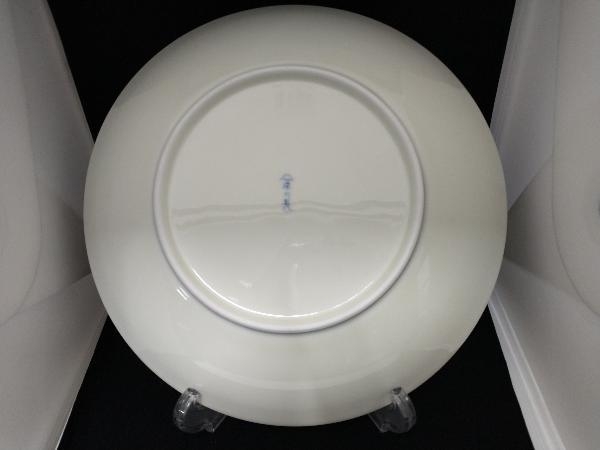 深川製磁 月見うさぎ 大皿 直径約32cm プレート丸皿_画像2