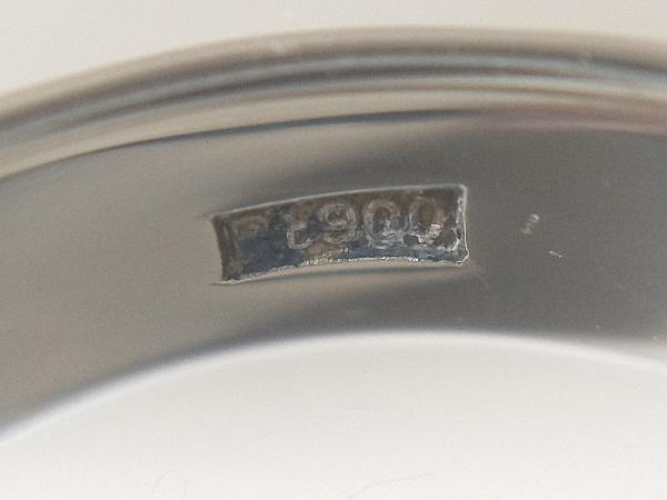 Pt900 プラチナ サイズ約9号 総重量約6.7g リング 指輪の画像7