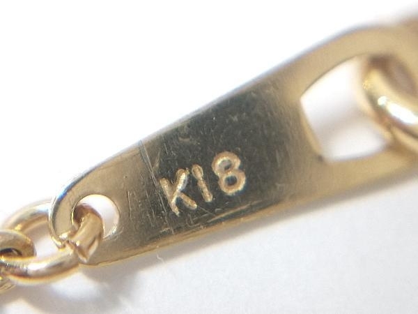 K18ゴールド 全長約41cm 総重量約4.0g デザイン チェーン ネックレスの画像7