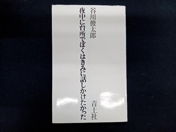 夜中に台所でぼくはきみに話しかけたかった 谷川俊太郎_画像1