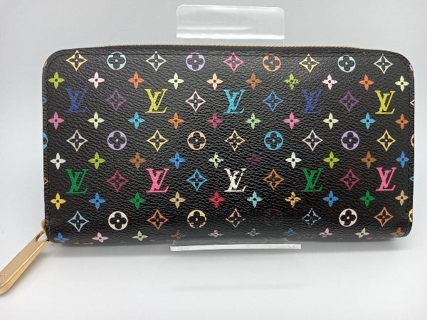 LOUIS VUITTON モノグラム・マルチカラー ジッピー・ウォレット CA4162 ラウンドファスナー長財布 ブラック ルイ・ヴィトン