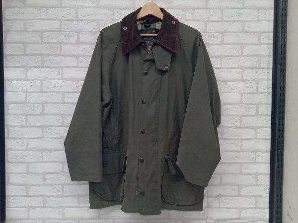 BARBOUR BEAUFORT バブアー オイルドジャケット 襟コーデュロイ カーキ メンズ 状態要確認