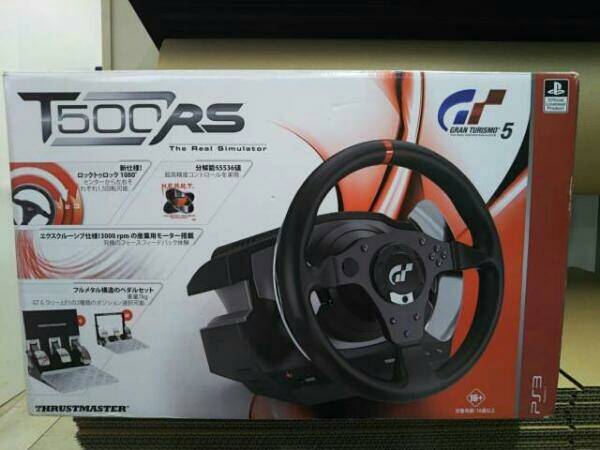 ジャンク PlayStation3 GRAN TURISMO 5 THE REAL DRIVING SIMULATOR T500 RS THRUSTMASTER 動作未確認_画像1