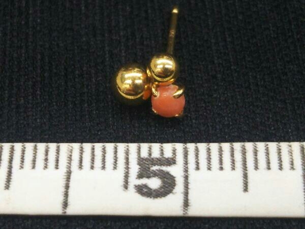 K18 yellow gold earrings 0.68g earrings accessory 