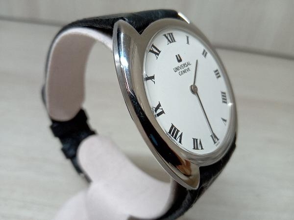  operation goods UniversalGeneve universal june-vu hand winding Vintage wristwatch white face store receipt possible 