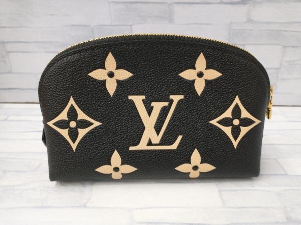 美品 ルイヴィトン LOUIS VUITTON モノグラム アンプラント ポシェット コスメティック M59086 ポーチ 小物入れ ノワール 鑑定書 箱 袋付き_画像2