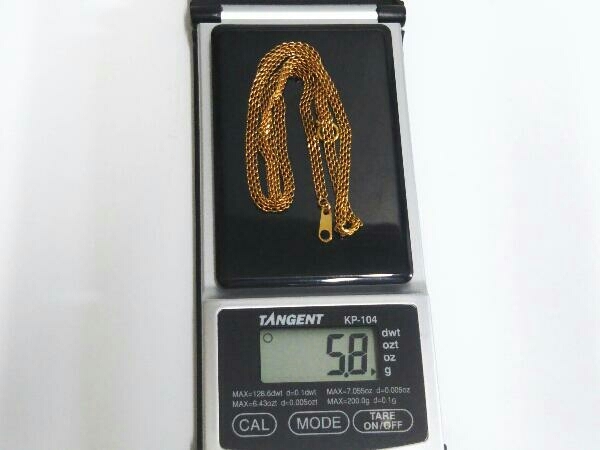 K18 ゴールド 全長約42cm 総重量約5.8g チェーン ネックレスの画像8