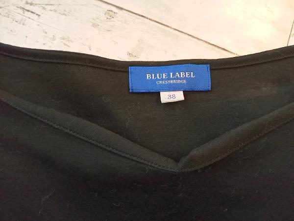 BLUE LABEL CRESTBRIDGE ブルーレーベルクレストブリッジ 長袖Tシャツ カットソー ブラック チェック柄 Мサイズ バーバリー_画像3