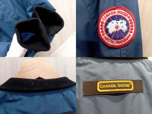 CANADA GOOSE 2415M FABER BOMBER カナダグース ジャケット サイズS ブルー×ブラック 青 黒 メンズ 春秋_画像6