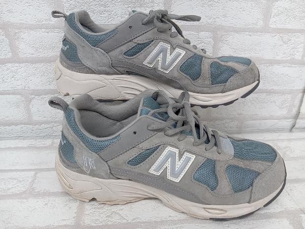 New Balance CM878KO1 ニューバランス スニーカー メンズ レディース グレー メッシュ スエード スポーツ カジュアル 25.5cm 状態考慮_画像3