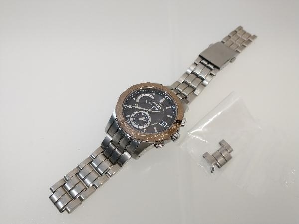 【1円】ジャンク 稼働 SEIKO BRIGHTZ セイコー ブライツ 電波ソーラー メンズ 腕時計 8B53-0AA0 チタン デイト不良 コマ外れ_画像2