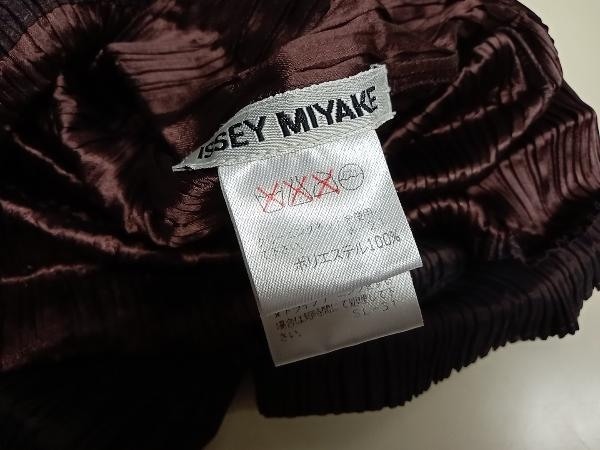 ISSEY MIYAKE イッセイミヤケ ボルドー系 プリーツ セットアップ ハイネック ロングスカートの画像8