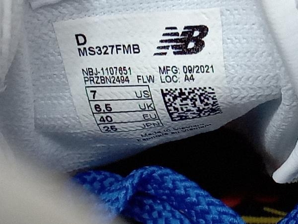 【美品◆タグ・箱付き】new balance ニューバランス MS327FMB FRANCK MULLER コラボ品 スニーカー サイズ25cm マルチカラー カラフル_画像7
