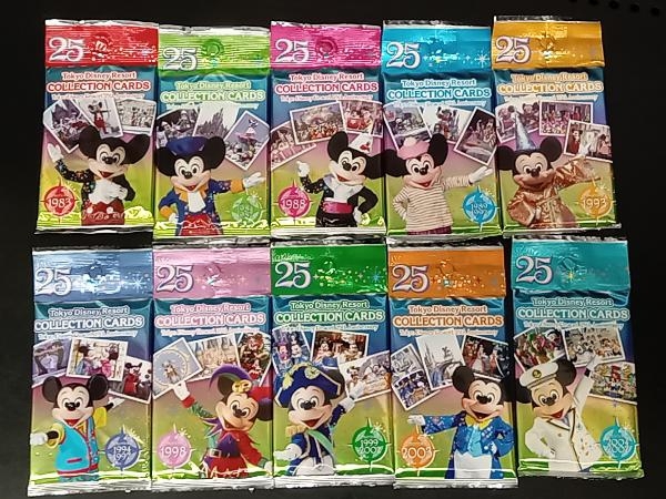 未開封】Tokyo Disney Resort COLLECTION CARDS 25th Anniversary 10袋 まとめ セット東京ディズニーリゾート 25th アニバーサリー トレカ_画像1