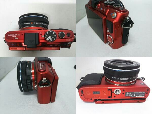 OLYMPUS E-PL6 LKIT RED OLYMPUS PEN Lite 14-42mm レンズキット (レッド) デジタル一眼_画像4