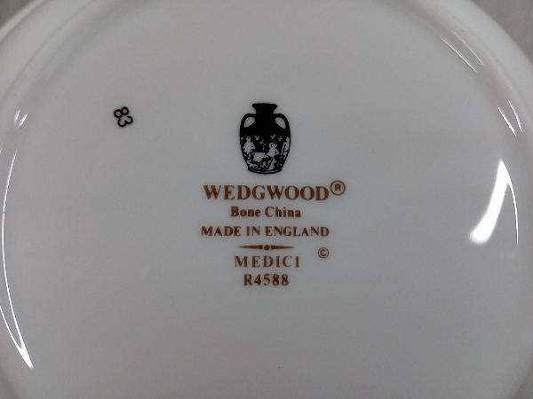 【美品】WEDGWOOD ウェッジウッド メディチ 深皿 小皿 4枚セット 直径約15.5cm イギリス 箱無し MEDICI_画像6